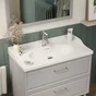 Meuble sous-vasque 2t l.90 x H.57 x P.48.1 cm gris Charm