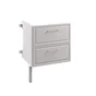 Rallonge pour meuble sous-vasque 2t l.60 x H.82.2 x P.48.1 cm gris Charm