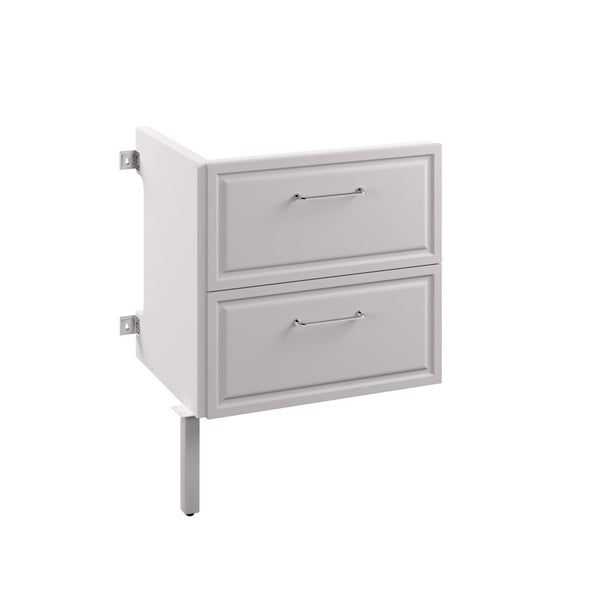 Rallonge pour meuble sous-vasque 2t l.60 x H.82.2 x P.48.1 cm gris Charm
