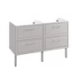 Rallonge pour meuble sous-vasque 2t l.60 x H.82.2 x P.48.1 cm gris Charm