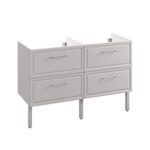 Rallonge pour meuble sous-vasque 2t l.60 x H.82.2 x P.48.1 cm gris Charm