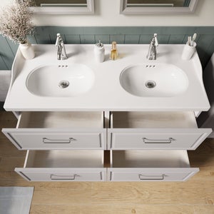 Rallonge pour meuble sous-vasque 2t l.60 x H.82.2 x P.48.1 cm gris Charm