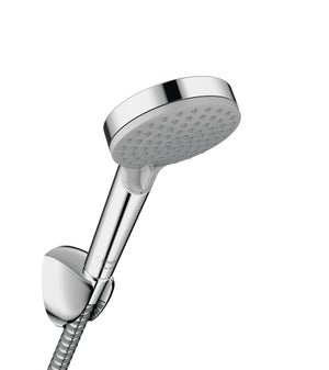 Pommeau de douche 2 jets, flexible et support, HANSGROHE chromé