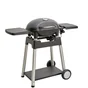 Barbecue électrique avec grill et couvercle sur chariot, NATERIAL Hyperion, 2200 watts, noir