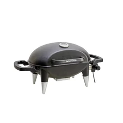 Barbecue électrique avec grill, NATERIAL Hyperion, 2200 watts, noir