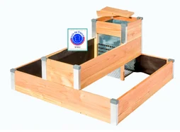 Carre potager MON PETIT POTAGER naturel L.  100 x L.  95 x H. 54 cm