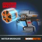 Marteau perforateur WORX WX381.9 20 V 1 batteries
