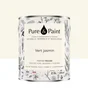 Peinture vert jasmin mur, plafond et boiserie , PURE  PAINT velours 2.5 l