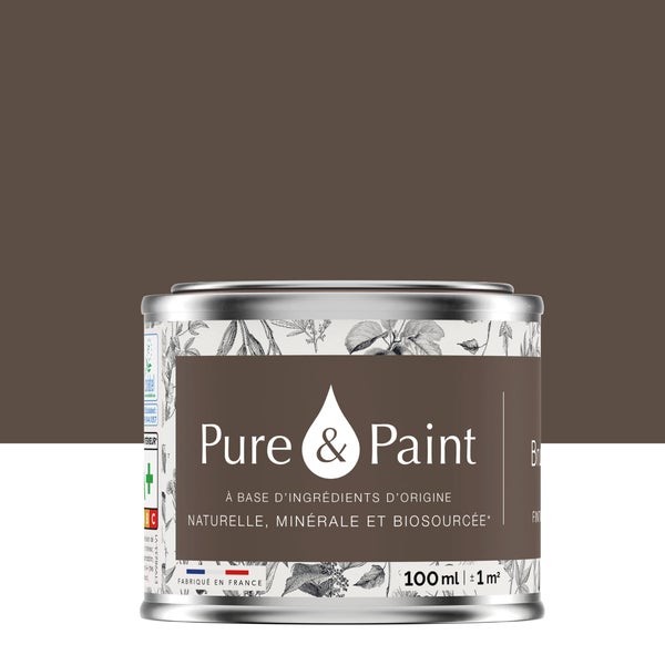 Testeur peinture brun ours velours , PURE  PAINT 100 ml
