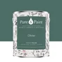 Peinture olivier mur, plafond et boiserie , PURE  PAINT velours 2.5 l
