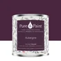 Peinture aubergine mur, plafond et boiserie , PURE  PAINT velours 0.5 l