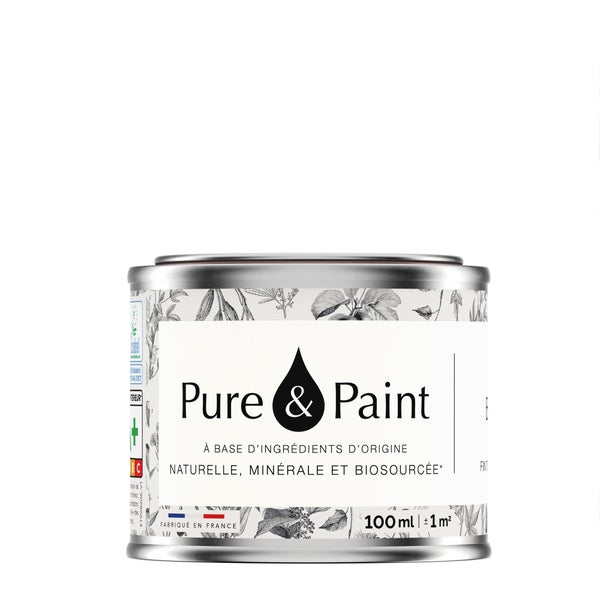 Testeur peinture blanc velours , PURE  PAINT 100 ml