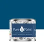 Testeur peinture bleu de suede velours , PURE  PAINT 100 ml