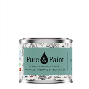 Testeur peinture vert de gris velours , PURE  PAINT 100 ml