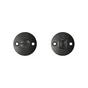 Lot de 2 rosaces Lina, acier peint condamnation