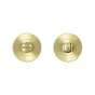 Lot de 2 rosaces L1, INSPIRE, acier mat condamnation