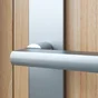 Ensemble de porte, trou de clé INSPIRE, aluminium nickel satiné, entraxe 195 mm