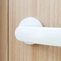 Ensemble de porte Lina peint, aluminium blanc sans trou