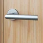 Ensemble de porte sur rosace Sara INSPIRE, nickel satiné sans trou