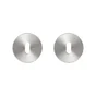 Lot de 2 rosaces L1 INSPIRE, nickel satiné trou de clé