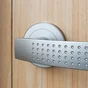 Ensemble de porte sur rosace Louna INSPIRE, ncikel satiné sans trou