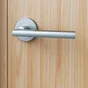 Ensemble de porte sur rosace Lee INSPIRE, nickel satiné sans trou