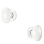 Ensemble de porte sur rosace Gilda INSPIRE, nickel porcelaine blanc sans trou