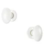 Ensemble de porte sur rosace Gilda INSPIRE, laiton porcelaine blanc sans trou