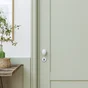 Ensemble de porte sur rosace Gilda INSPIRE, laiton porcelaine blanc sans trou