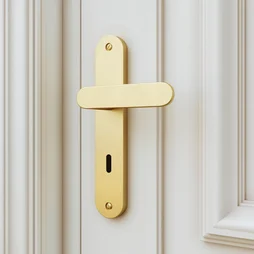 Ensemble de porte trou de clé Java INSPIRE, laiton brossé entraxe 195 mm