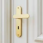 Ensemble de porte trou de clé Java INSPIRE, laiton brossé entraxe 195 mm