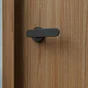 Ensemble de porte sur rosace Java INSPIRE, peint noir mat sans trou