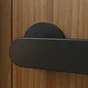 Ensemble de porte sur rosace Java INSPIRE, peint noir mat sans trou
