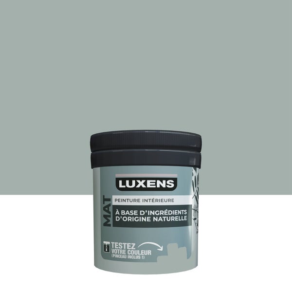 Testeur peinture mat Sage 4 pour mur, LUXENS biosourcée, vert de gris, 0.075 litre