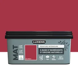 Peinture murs et boiserie LUXENS, mat, rouge Litchi 2, 2,5L