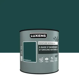 Peinture murs et boiserie LUXENS, mat, vert Emeraude 0, 0,5L