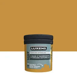 Testeur peinture mat Banana 1 pour mur, LUXENS biosourcée, jaune ocre, 0.075 litre