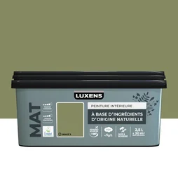 Peinture murs et boiserie LUXENS, mat, vert Wake 3, 2,5L