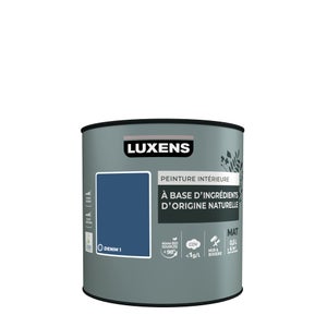 Peinture murs et boiserie LUXENS, mat, bleu Denim 1, 0,5L