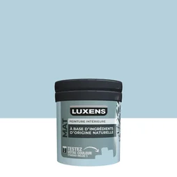 Testeur peinture mat Fjord 6 pour mur, LUXENS biosourcée, bleu clair, 0.075 litre