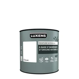 Peinture murs et boiserie LUXENS, mat, blanc, 0,5L