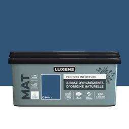 Peinture mur, boiserie denim 1 mat LUXENS Biosourcée 2.5l