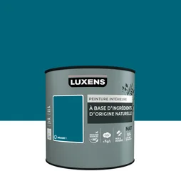 Peinture murs et boiserie LUXENS, mat, bleu Miami 1, 0,5L