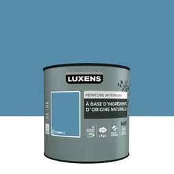 Peinture murs et boiserie LUXENS, mat, bleu Fjord 3, 0,5L