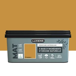 Peinture murs et boiserie LUXENS, mat, jaune Banana 1, 2,5L