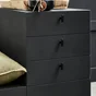 Bouton Urban, noir uni mat, INSPIRE