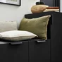 Lot de 4 poignées de meuble Oslo, aluminium noir peint, entraxe 96 mm