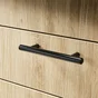 Lot de 4 poignées de meuble Sara, inox noir peint, entraxe 96 mm