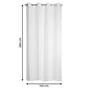 Voilage Cambria blanc l.140 x H.280 cm