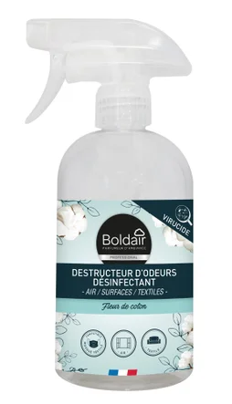 Destructeur d'odeur, désinfectant, BOLDAIR, coton, 500 ml